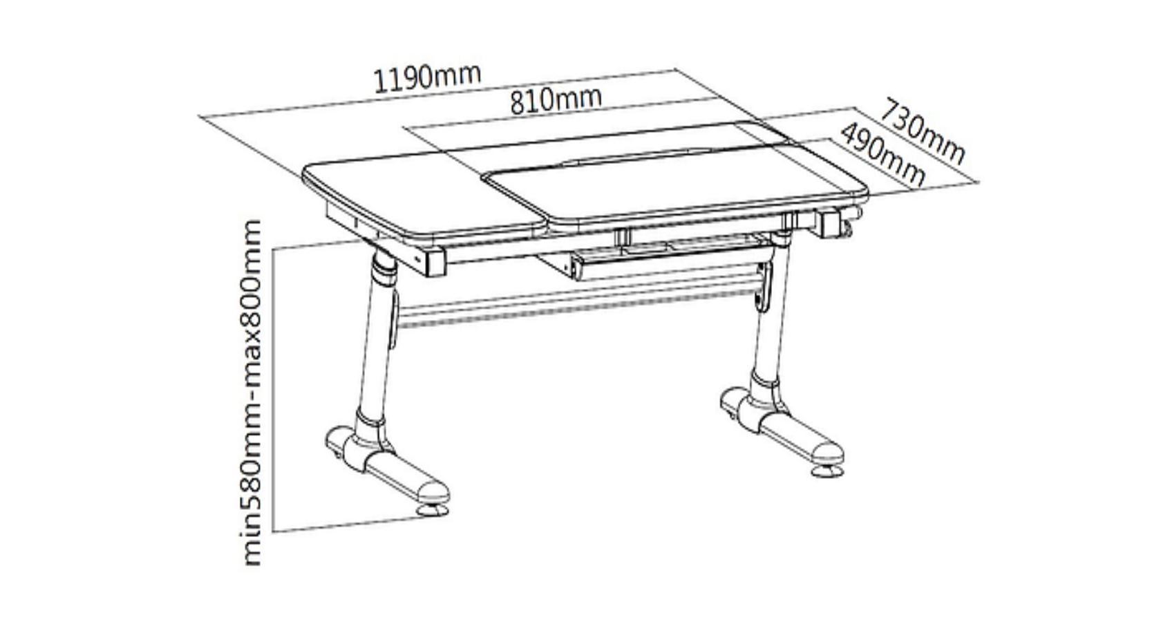 biurko-milano-białe,biurko-biały-połysk, biurko-komputerowe-wymiary